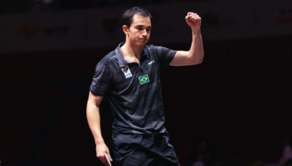 雨果再次创造历史，为第一位获世乒赛奖牌的巴西选手